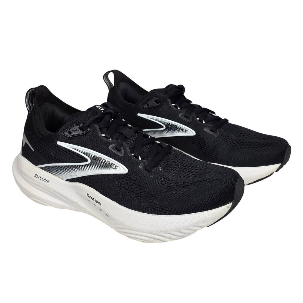BROOKS GLYCERIN 22 – WOMEN’S RUNNING SHOES – BLACK/SILVER – SIZE 8 WIDE (D)
